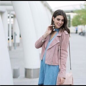 SL8 by BlankNYC Blush 100%
Leather Moto Jacket